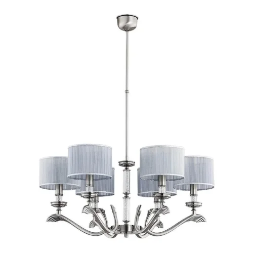 Люстра подвесная Sparone SPA-ZW-6(N/A) Kutek серая на 6 ламп, основание никель в стиле американский 