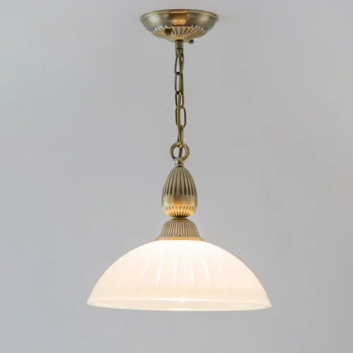 Светильник подвесной Латур CL413212 Citilux белый 1 лампа, основание бронзовое в стиле классический  фото 2