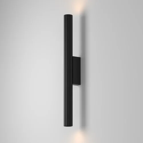 Бра LED Calipso C082WL-12W2.7K-B Maytoni чёрный на 1 лампу, основание чёрное в стиле хай-тек современный фото 3