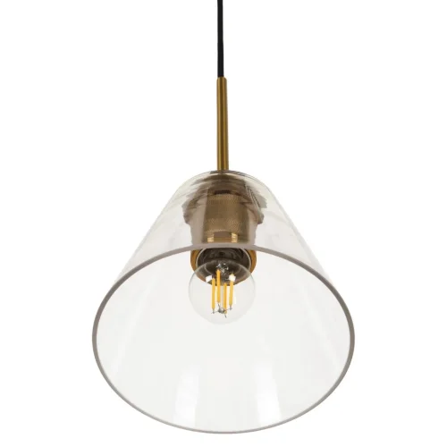 Светильник подвесной Stiven MR1031-1P MyFar прозрачный 1 лампа, основание латунь в стиле современный лофт  фото 5