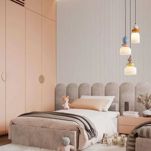 Светильник подвесной Alzare FR5595PL-01B1 Freya разноцветный белый на 1 лампу, основание чёрное в стиле современный мемфис фото 2 Светильник подвесной Alzare FR5595PL-01B1 Freya разноцветный белый на 1 лампу, основание чёрное в стиле современный мемфис фото 2