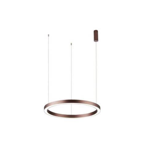 Светильник подвесной LED Nisia APL.025.03.48 Aployt коричневый 1 лампа, основание коричневое в стиле современный кольца