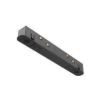 Прямой коннектор питания Magnetic track system TRA034PC-42B Maytoni чёрный в стиле современный хай-тек для светильников серии Magnetic track system Exility подвесной встраиваемый накладной exility тонкая магнитная магнитный