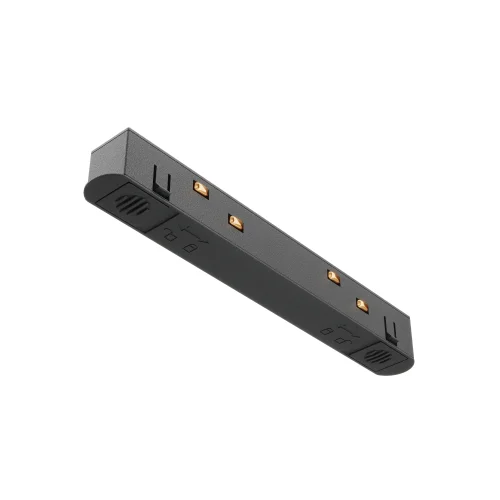Прямой коннектор питания Magnetic track system TRA034PC-42B Maytoni чёрный в стиле современный хай-тек для светильников серии Magnetic track system Exility подвесной встраиваемый накладной exility тонкая магнитная магнитный