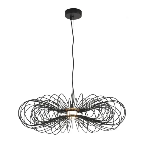 Светильник подвесной LED Camomile 8301/10L Lumion чёрный на 1 лампу, основание чёрное в стиле лофт фото 6