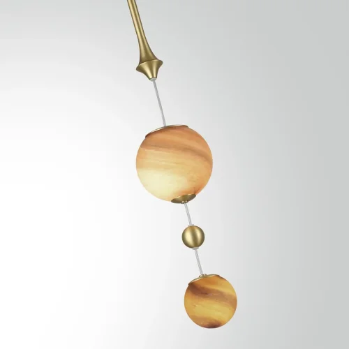Светильник подвесной Callisto 5457/4L Odeon Light коричневый на 1 лампу, основание золотое в стиле современный арт-деко шар фото 6 Светильник подвесной Callisto 5457/4L Odeon Light коричневый на 1 лампу, основание золотое в стиле современный арт-деко шар фото 6