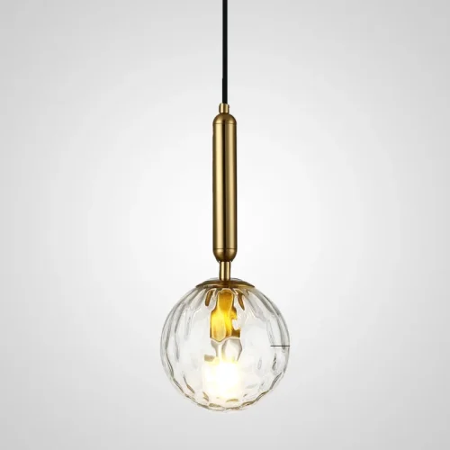 Светильник подвесной RAFFIN Gold/Transparent 179970-26 ImperiumLoft прозрачный 1 лампа, основание золотое в стиле современный 