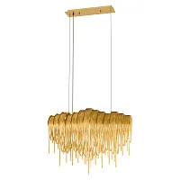 Люстра подвесная Volver 10404/720L GD LOFT IT золотая на 5 ламп, основание золотое в стиле арт-деко цепочки