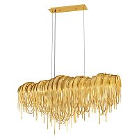 Люстра подвесная Volver 10404/1150L GD LOFT IT золотая на 7 ламп, основание золотое в стиле арт-деко цепочки Люстра подвесная Volver 10404/1150L GD LOFT IT золотая на 7 ламп, основание золотое в стиле арт-деко цепочки
