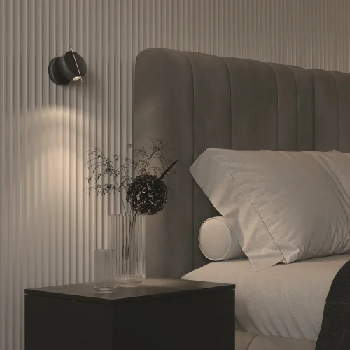 Бра LED Nuance MOD180WL-L4B3K Maytoni чёрный на 1 лампу, основание чёрное в стиле современный хай-тек минимализм фото 12
