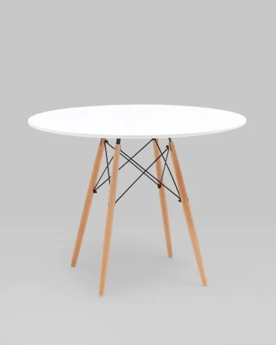 Стол круглый EAMES DSW NEW D=100, белый УТ000036978 Stool Group столешница белая из мдф