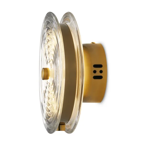 Бра LED Borbon FR5442WL-L7TR Freya прозрачный на 1 лампа, основание латунь в стиле арт-деко современный  фото 4