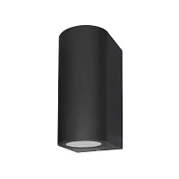 Настенный светильник Borgo SL9001.401.02 ST-Luce уличный IP54 чёрный 2 лампы, плафон чёрный в стиле хай-тек современный GU10