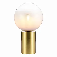 Настольная лампа Cassius SL1190.204.01 ST-Luce белая 1 лампа, основание золотое металл в стиле современный 