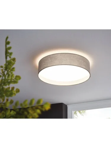 Светильник потолочный LED PASTERI 31589 Eglo серый 1 лампа, основание белое в стиле современный  фото 2