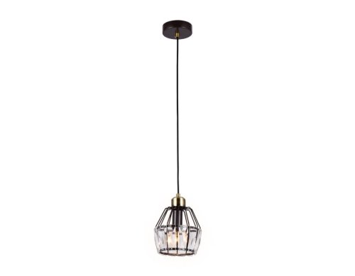Светильник подвесной TR5875 Ambrella light коричневый прозрачный 1 лампа, основание коричневое в стиле модерн лофт 