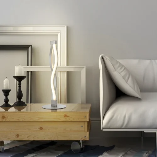 Настольная лампа LED SAHARA 4862 Mantra хром белая 1 лампа, основание хром металл в стиле хай-тек современный  фото 5