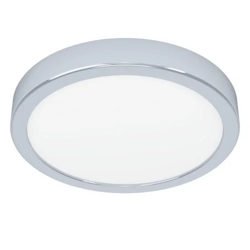 Светильник потолочный LED Fueva 901763 Eglo белый на 1 лампу, основание хром в стиле современный круглый