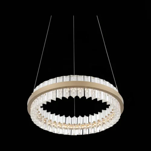 Светильник подвесной LED Cherio SL383.203.01 ST-Luce прозрачный на 1 лампу, основание золотое в стиле современный фото 3