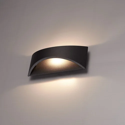 Настенный светильник LED уличный Dino A8288AL-1BK Arte Lamp уличный IP54 чёрный на 1 лампу, плафон чёрный в стиле хай-тек современный LED фото 4 Настенный светильник LED уличный Dino A8288AL-1BK Arte Lamp уличный IP54 чёрный на 1 лампу, плафон чёрный в стиле хай-тек современный LED фото 4