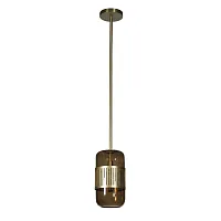 Светильник подвесной Hudson 10098P LOFT IT янтарный 1 лампа, основание золотое в стиле современный 