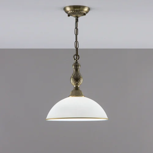 Светильник подвесной Адриана CL405213 Citilux белый 1 лампа, основание бронзовое в стиле классический  фото 2