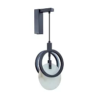 Бра LED Mercury 5422/17WL Odeon Light белый на 1 лампу, основание чёрное в стиле современный хай-тек 