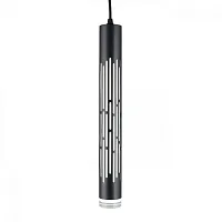 Светильник подвесной LED Borgia OML-101726-20 Omnilux чёрный 1 лампа, основание чёрное в стиле хай-тек современный трубочки