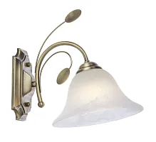 Бра 69007-1W Globo белый 1 лампа, основание бронзовое в стиле современный 