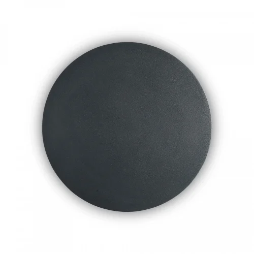 Бра LED COVER AP D20 ROUND NERO Ideal Lux чёрный на 1 лампа, основание чёрное в стиле модерн 