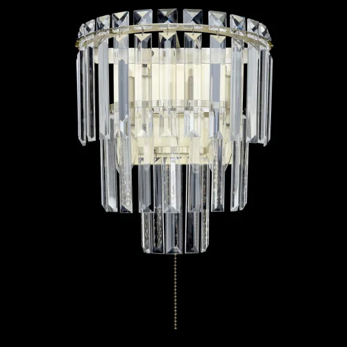 Бра с выключателем Фонда CL303323 Citilux прозрачный на 2 лампы, основание бронзовое в стиле классический современный 