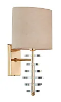 Бра ARMANDO AP1.2 GOLD Crystal Lux бежевый 1 лампа, основание золотое в стиле современный 