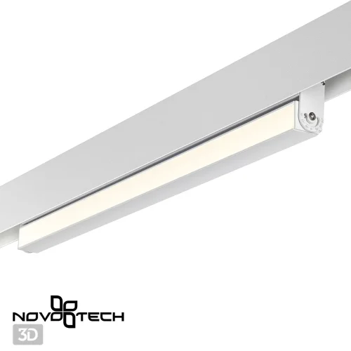 Трековый светильник для низковольтного шинопровода LED Flum 358540 Novotech белый для шинопроводов серии Flum фото 4