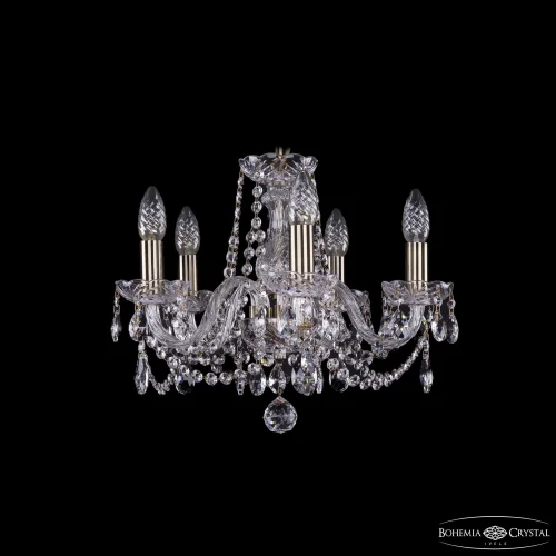 Люстра подвесная 1402/5/141 Pa Bohemia Ivele Crystal без плафона на 5 ламп, основание бронзовое в стиле классический sp