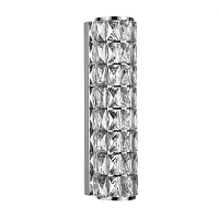 Бра LED Panta 4927/8WL Odeon Light прозрачный 1 лампа, основание хром в стиле современный 