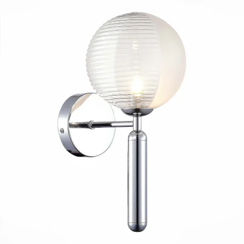 Бра Aveiro SLE1096-101-01 Evoluce прозрачный на 1 лампа, основание хром в стиле современный 