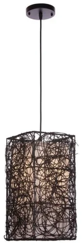 Светильник подвесной 576-726-01 Velante коричневый 1 лампа, основание коричневое в стиле кантри 