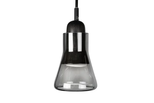 Светильник подвесной Puro AP9006-1A GR iLamp чёрный серый 1 лампа, основание чёрное в стиле модерн  фото 3