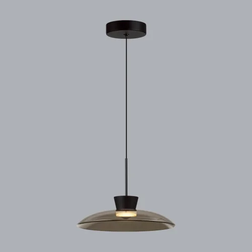 Светильник подвесной LED Saucer 5055/9L Odeon Light серый чёрный 1 лампа, основание чёрное в стиле современный  фото 4