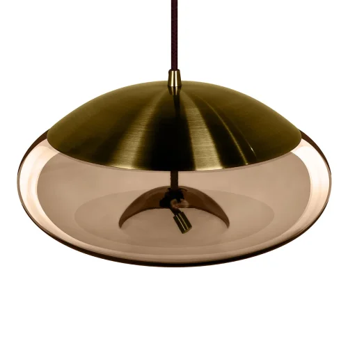 Светильник подвесной LED Knot 8135-D mini LOFT IT коричневый янтарный 1 лампа, основание латунь в стиле современный  фото 5