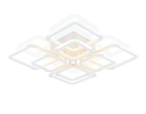 Люстра потолочная LED с пультом FA8950 Ambrella light белая на 1 лампу, основание белое в стиле хай-тек 