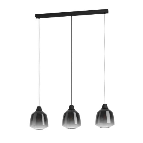 Светильник подвесной Sedbergh 43822 Eglo чёрный 3 лампы, основание чёрное в стиле современный 