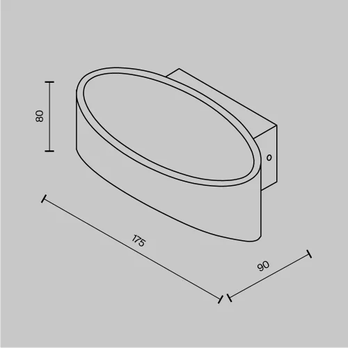 Бра LED Trame C806WL-L5B Maytoni чёрный на 1 лампу, основание чёрное в стиле современный фото 5 Бра LED Trame C806WL-L5B Maytoni чёрный на 1 лампу, основание чёрное в стиле современный фото 5