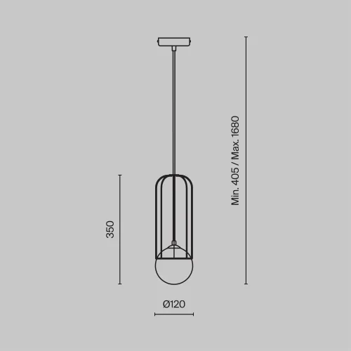 Светильник подвесной Telford P361PL-01G Maytoni белый золотой на 1 лампу, основание золотое в стиле современный фото 3 Светильник подвесной Telford P361PL-01G Maytoni белый золотой на 1 лампу, основание золотое в стиле современный фото 3