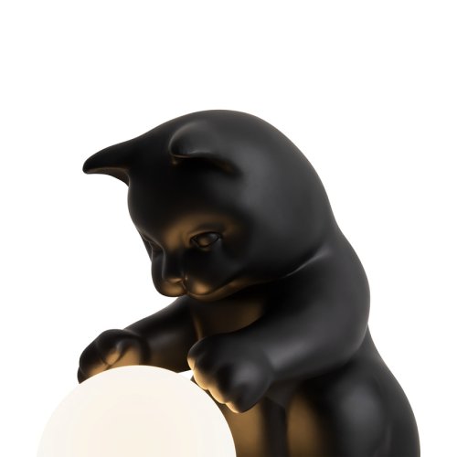 Настольная лампа ЛЕД Вискер / Whisker FR5607TL-01B Freya белая на 1 лампу, основание чёрное металл в стиле современный животные фото 3 Настольная лампа ЛЕД Вискер / Whisker FR5607TL-01B Freya белая на 1 лампу, основание чёрное металл в стиле современный животные фото 3
