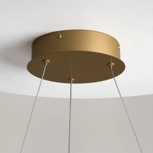 Светильник подвесной LED Curve MOD242PL-L33BSK Maytoni латунь на 1 лампу, основание латунь в стиле хай-тек минимализм современный фото 7