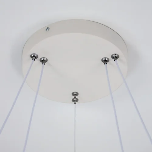 Светильник подвесной LED с пультом Дуэт CL719640 Citilux белый 1 лампа, основание белое в стиле модерн минимализм кольца с пультом фото 11