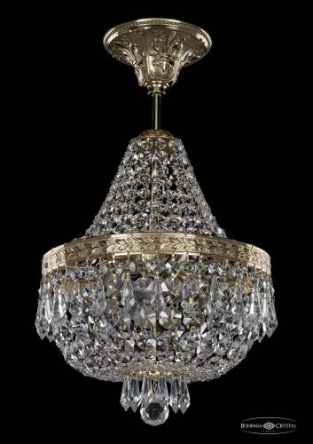 Светильник потолочный 19271/H1/25IV G Bohemia Ivele Crystal прозрачный 3 лампы, основание золотое в стиле классический sp