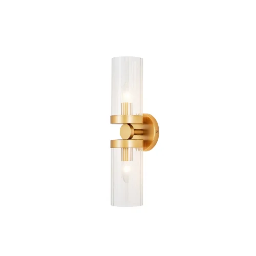 Бра Radiales 3099-2W Favourite прозрачный на 2 лампы, основание золотое в стиле классический 