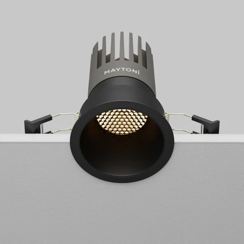 Светильник точечный LED Dip DL118-15W-3K-B Maytoni чёрный на 1 лампу, основание чёрное в стиле современный хай-тек круглый фото 10